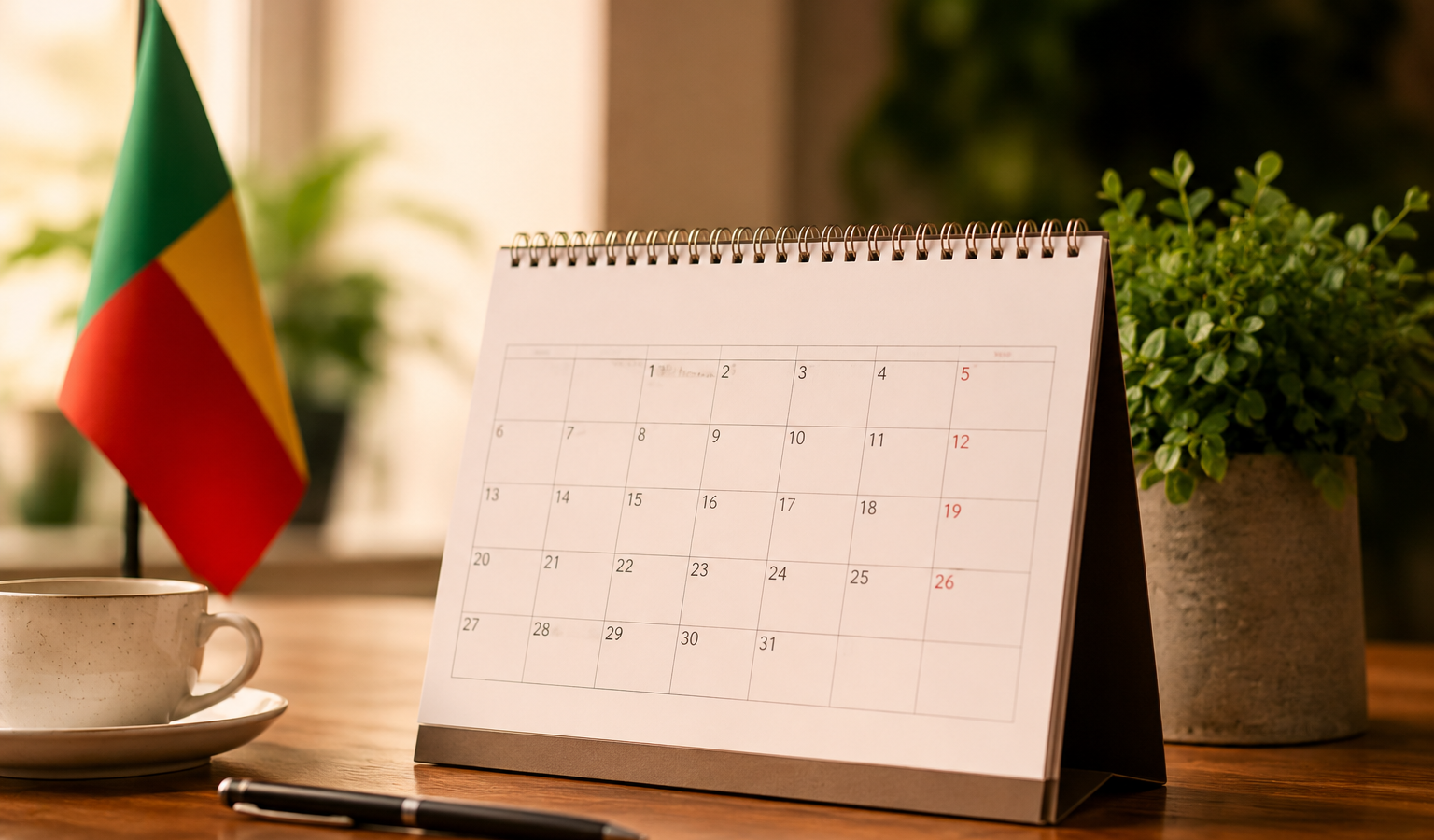 Calendrier des jours fériés au Bénin en 2026 et 2027
