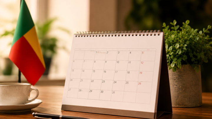 Calendrier des jours fériés au Bénin en 2026 et 2027
