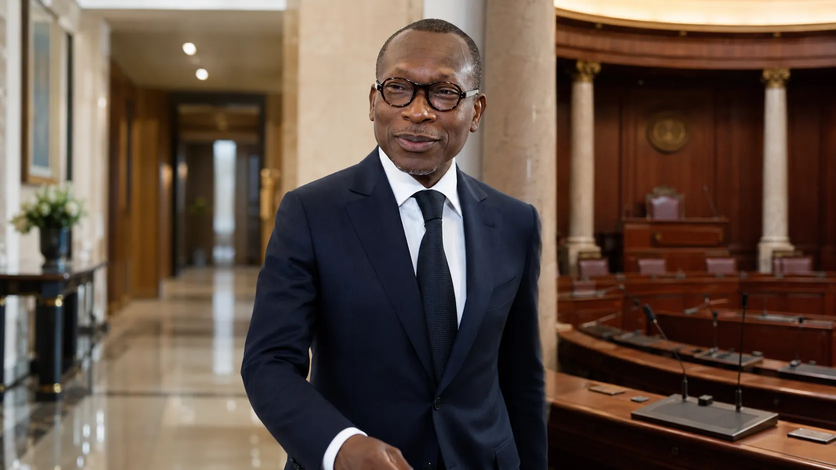 Transition de Patrice Talon de la présidence de la République à la direction du Sénat