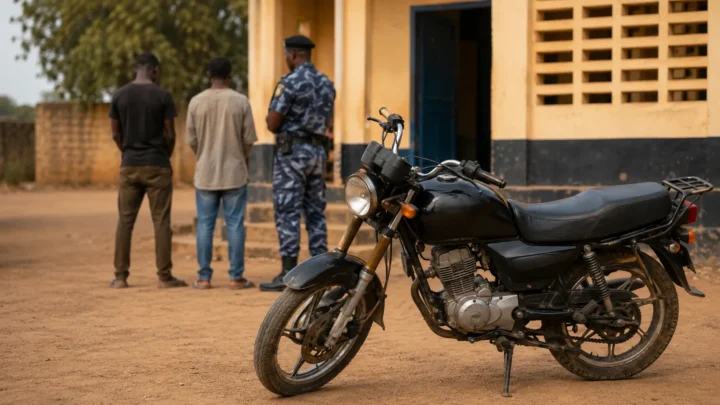 Moto récupérée par la police après un vol à Sèmèrè